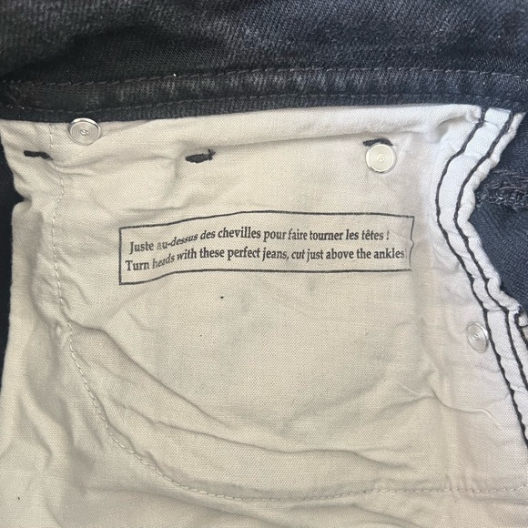 Sézane Le Crop Jeans – High Waisted Wide Leg – Black – Size EU 34 (US 2/XS) - Picture 10 of 13